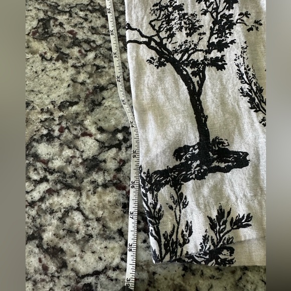 Joie Black and White Linen Pants - Picture 11 of 12